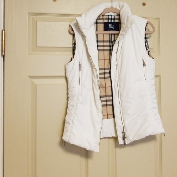 burberry vest kids white